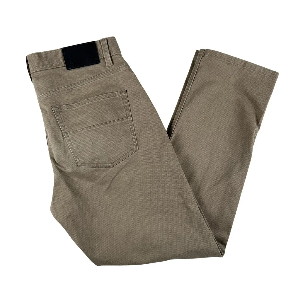 English Laundry Jeans Mens 32x29 Beige Slim Straight Stretch Denim Zip Fly